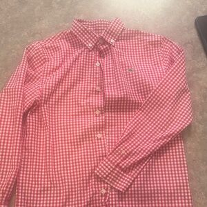 Red Gingham Vineyard Vines Button-Up Shirt M (12-14)